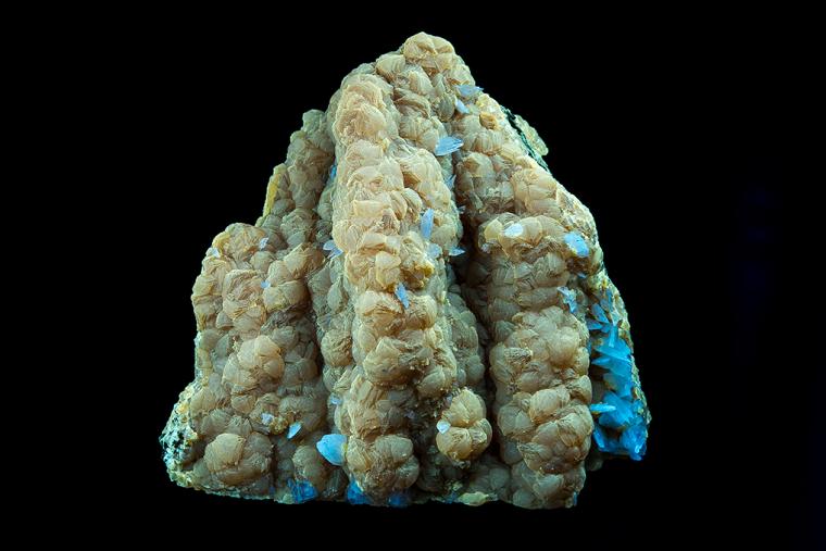 COLEMANITE on CALCITE